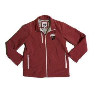 Rare Vintage Montana Grizzlies Jacket Adult M Maroon Softshell Zip-Up Griz Logo